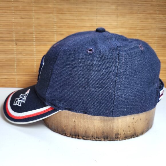 New England Patriots Hat Cap NFL Reebok Blue w White and Red Stripes Adjustable - Picture 7 of 10